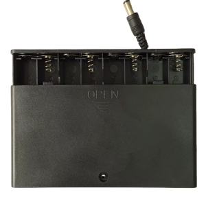 Soporte de Plástico para 12V y 8 Pilas AA, Caja con Clip para Baterías, Interruptor de Encendido/Apagado y Conector de Alimentación de 5.5mm CC - Product Image 5