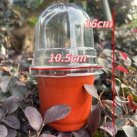 Pots de pépinière avec dôme d'humidité 4 "Pot de jardinage en plastique Transparent souple conteneurs de plantation tasses planteur pour semis