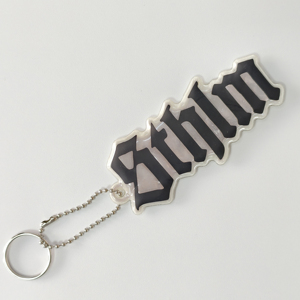 Lindo llavero con logo de caracal de dibujos animados, llavero reflectante de PVC, amuleto de seguridad para bolso - Product Image 2
