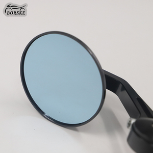 BORSKE Reflector de espejo retrovisor redondo de aleación de aluminio cromado/negro de alta calidad para motocicleta GTS LX LXV Sprint Primavera - Product Image 3