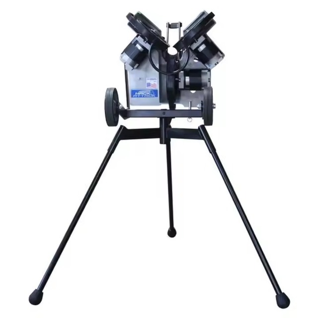 Professional Baseball and Softball 3 Wheel Breaking Ball Pitching Machine Batting Practice