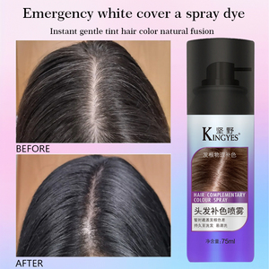 Marque privée Retouche Racine Brun Foncé Racine Sans Ammoniaque Couvre Spray <span class=keywords><strong>Cheveux</strong></span> Coloration Temporaire - Product Image 4