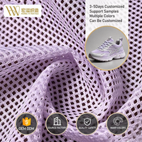 Tissu en maille tricotée chaîne 100 % polyester léger, écologique et respirant pour languettes et empeignes de baskets d'extérieur – Couleurs personnalisées