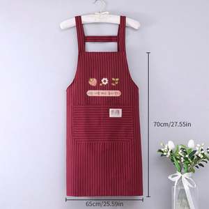 Custom Kitchen Bib <b>Aprons</b> for Professional <b>Chefs</b> Waterdrop Resistant & Durable Designed with 2 Pockets - Product Image 3