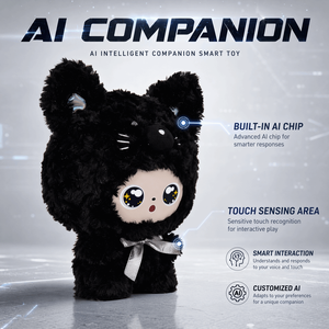 Coniglio Interattivo Musicale Intelligente, Peluche con Funzione di Conversazione AI, Ultra Morbido in Cotone PP, Certificato CE CPC, Regalo per Bambini - Product Image 2