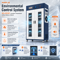 Armoire de gestion de batteries au lithium à température constante, double porte, 3 niveaux, 30 prises, 6 ports USB pour entrepôt d'usine