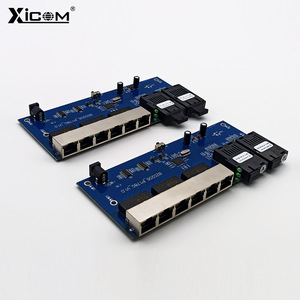 ตัวแปลงสัญญาณไฟเบอร์ออปติก XICOM 8 พอร์ต 100Mbps ไฟเบอร์เดี่ยว/คู่ พร้อมพอร์ตไฟเบอร์ 2 พอร์ต และพอร์ตอีเธอร์เน็ต 6 พอร์ต - Product Image 1