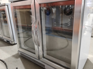 Réfrigérateur de bar à économie d'énergie pour présentation, <span class=keywords><strong>auto</strong></span>-dégivrant, à circulation d'air, pour pub, vitrine réfrigérée à double porte, à brancher - Product Image 5