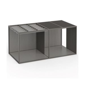 Auvent en aluminium à lames orientables ACE, facile à assembler, pour terrasse, couverture de patio, toit de carport, kits d'auvent, pergola, design Lou - Product Image 3
