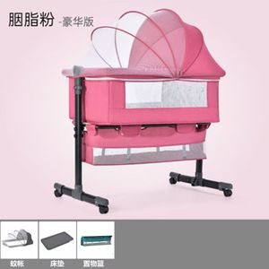 Cuna Colecho Portátil para Bebé con Altura y Patas Ajustables, Cuna con Mosquitera para Recién Nacido - Product Image 5