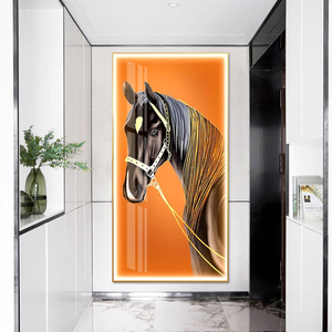 <span class=keywords><strong>Quadri</strong></span> di Lusso Moderni con Cornice, Dipinti di Cavalli, Arte Murale Grande con LED, Cristalli e Porcellana, Decorazioni <span class=keywords><strong>per</strong></span> la Casa - Product Image 3