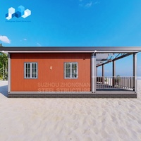 20 pieds minuscule maison préfabriquée portable assembler conteneur maison préfabriquée avec kit de salle de bain