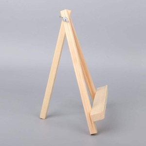 Mini chevalet de table pliable en bois de pin, support en forme de A pour <span class=keywords><strong>toile</strong></span>, <span class=keywords><strong>photo</strong></span>, affichage de numéro de table de mariage, logo personnalisé OEM - Product Image 3