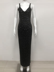 Vestido Largo de Noche Elegante para Mujer, con Diamantes de Imitación, para Fiesta de Graduación - Product Image 3