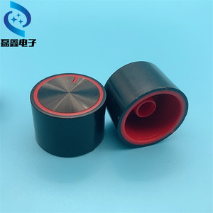 Componentes Electrónicos H, Perilla de Potenciómetro de Plástico de 25 mm de Diámetro, Doble Color, Orificio Interior de 6 mm, Uso Industrial - Product Image 3