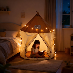 Tente de jeu intérieure pour enfants en tissu Oxford, style <span class=keywords><strong>yourte</strong></span> indienne, avec motif petit ours, pour garçons et filles, vente en gros transfrontalière - Product Image 4