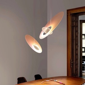 Galaxy Satellite Flying Saucer Chandelier Acrylic <b>LED</b> White Adjustable Height Home Restaurant <b>Bar</b> Pendant <b>Light</b> - Product Image 3