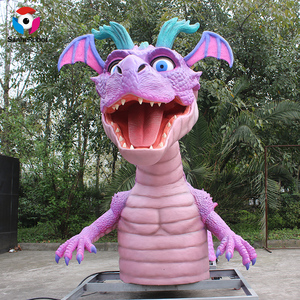 Figura de dragón de dibujos animados de tamaño real, Artificial, animatrónico - Product Image 2