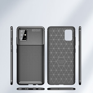 Los últimos modelos de negocios de carbono negro TPU completa del teléfono móvil de la cubierta para <span class=keywords><strong>Samsung</strong></span> A51 A71 A81 A91 - Product Image 2