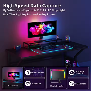 Phim chiếu sáng PC thông minh Sync đèn nền RGB LED Strip Đen PCB Màn hình màu chụp USB điện chơi game 5V bầu không khí thông minh ánh sáng - Product Image 5