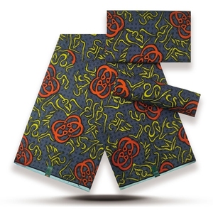 Tissu africain de mode Holland Real Wooding Wax, coton original Ankara, 6 yards - Product Image 4