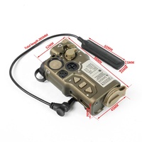 Linterna Táctica de Caza Raid-x con Láser Verde + Láser Infrarrojo, Mira Infrarroja para Montaje de 20 mm
