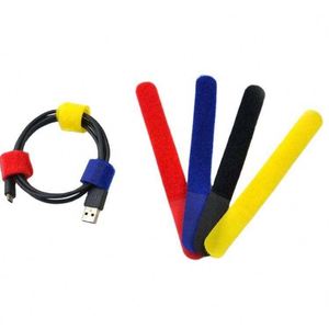 Cable Tie Nylon <b>Hook</b> and Loop Strap Cable Tie Cinch Strap Buckle Velcroes Custom Nylon Fastener Velcroes - Product Image 1
