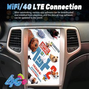 13.6inch Tesla Vertical Screen Car Radio for Jeep Grand Cherokee 2014-2020 GPS Carplay <b>Android</b> 11 Car Multimedia Video Player - Product Image 3