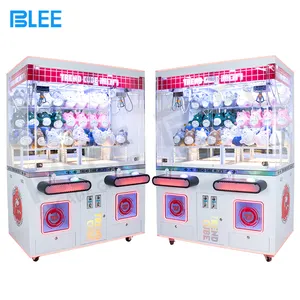 Hot Sale Vergnügung spark Münz betriebene Arcade Plüschtiere Vending Crazy Toy 2-Spieler-Klaue Crane Game Machine Claw Machine