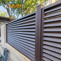 Barrières de protection en aluminium avec revêtement en poudre imperméable et durable, sur mesure, pour balcons, cours de villas, prix d'usine