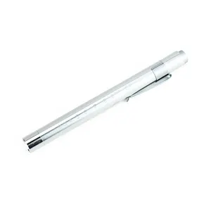 Cheap 1LED Aluminum pocket flashlight torch mini led pen light silver color nurses doctors penlight