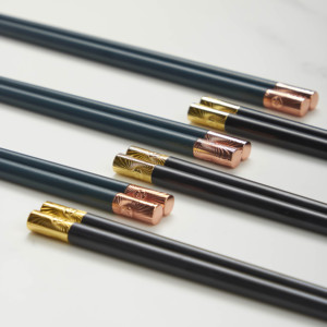 ChineseChopstick Rest PPS Customized Luxury <strong>Reusable</strong> <strong>Chopsticks</strong> with logo Customised <strong>Chopstick</strong> and Stand Gift Set - Product Image 5