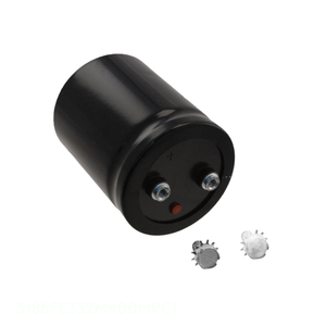 Condensateur à visser en aluminium 3300uF 20% 400V pour montage sur châssis 3186FE332M400MPC1 - Product Image 1
