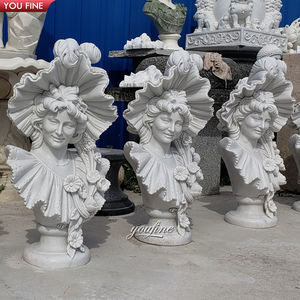 Scultura <span class=keywords><strong>Statua</strong></span> Personalizzata di <span class=keywords><strong>Busto</strong></span> Femminile in Marmo Naturale - Product Image 5