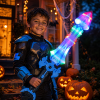 Épée Lumineuse Tournante de 24 Pouces avec Sons de Combat, 6 LED, Rotation à 360 Degrés pour Enfants, Cadeau de Noël, Fête d'Anniversaire, Vente en Gros