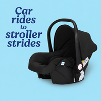 Système de poussette pliable 6 en 1 pour bébé avec sac à langer et siège auto pour bébé de 0 à 3 ans