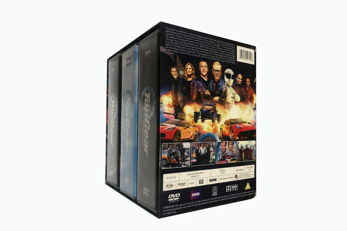 Top Gear season 1-31 Boxset 89 dischi all'ingrosso di fabbrica DVD film serie TV personalizzato Cartoon Region 1/Region 2 spedizione gratuita