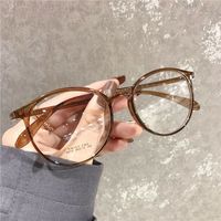 Monture de lunettes optiques ultra-légères de style coréen pour femmes, couleur unie, pour grands visages, anti-lumière bleue, effet amincissant