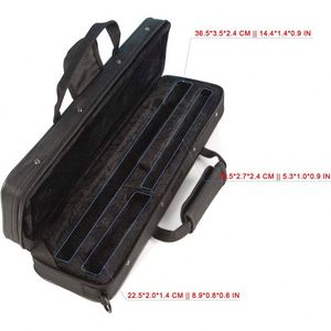 Étui de transport pour flûte BSCI, étanche et léger, pour flûte à 16 trous avec pied en C et sangle d'épaule réglable - Product Image 4