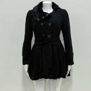 Nuova Giacca Invernale da Donna alla Moda, Lunga e <span class=keywords><strong>Doppiopetto</strong></span> con Cintura, Vendita all'Ingrosso - Product Image 2