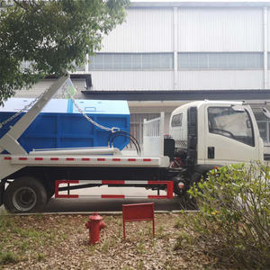 Truk pembuangan sampah Sinotruk HOWO, wadah muatan 8m3 lengan ayun, truk pembuangan sampah penggunaan Kota - Product Image 5