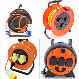 Enrouleur de Câble en acier Prise Cee Extérieur <span class=keywords><strong>H07rn</strong></span>-<span class=keywords><strong>F</strong></span> Caoutchouc Câble 3G1.5 à 3G2.5 25-50m RoHS - Product Image 2