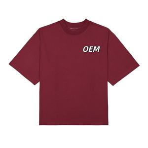 Camiseta Oversize Personalizada <span class=keywords><strong>de</strong></span> Algodón Jersey 100% Pesado 350gsm, Corte Boxy y Cropped, para Hombre, Talla S, con Pantalones Cortos - Product Image 1