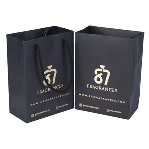 Sacolas de compras para lojas de artesanato de presente, sacolas de papel para embalagens de papelão de luxo com logotipo personalizado