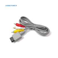 Câble AV pour console Wii, câble composite 3 RCA pour console Nintendo Wii, câble vidéo RCA, cordon audio vidéo