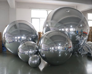 स्टेज के लिए सिल्वर मिरर बॉल बैलून इंफ्लेटेबल आकार के साथ बड़े धातु दर्पण का उपयोग करते हैं - Product Image 4