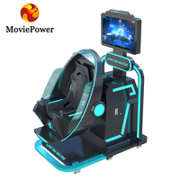 Simulador de Vuelo VR 360 con Movimiento Completo, Juego de Disparos VR, Remolque de Cine 9D, Proveedor de Parques de Realidad Virtual Movie Power