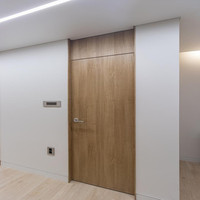 Portes d'entrée en bois massif sur mesure pour projets de construction de maisons modernes