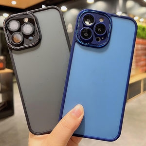 Coques de téléphone transparentes mates avec protection d'objectif de haute qualité pour tous types de téléphones, accessoires pour téléphones portables en gros - Product Image 4