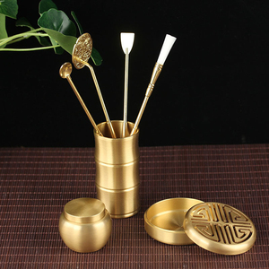 Ensemble de porte-encens en métal, brûleur <span class=keywords><strong>d</strong></span>'encens en laiton, boîte à outils pour encensoir fin, cadeaux et artisanat, vente en gros - Product Image 4